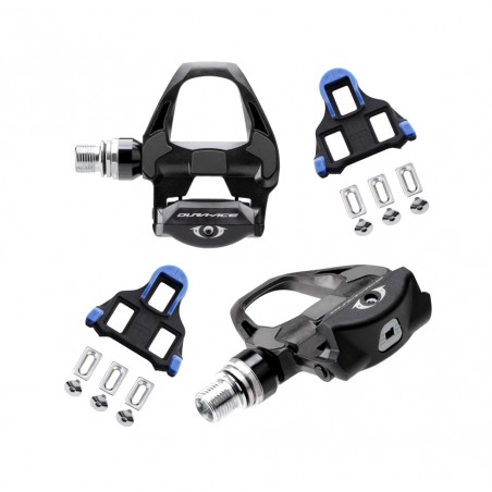 SHIMANO Pedales para bicicleta de carretera con calas DURA-ACE R9100 SPD-SL + SM-SH12 4524667741800