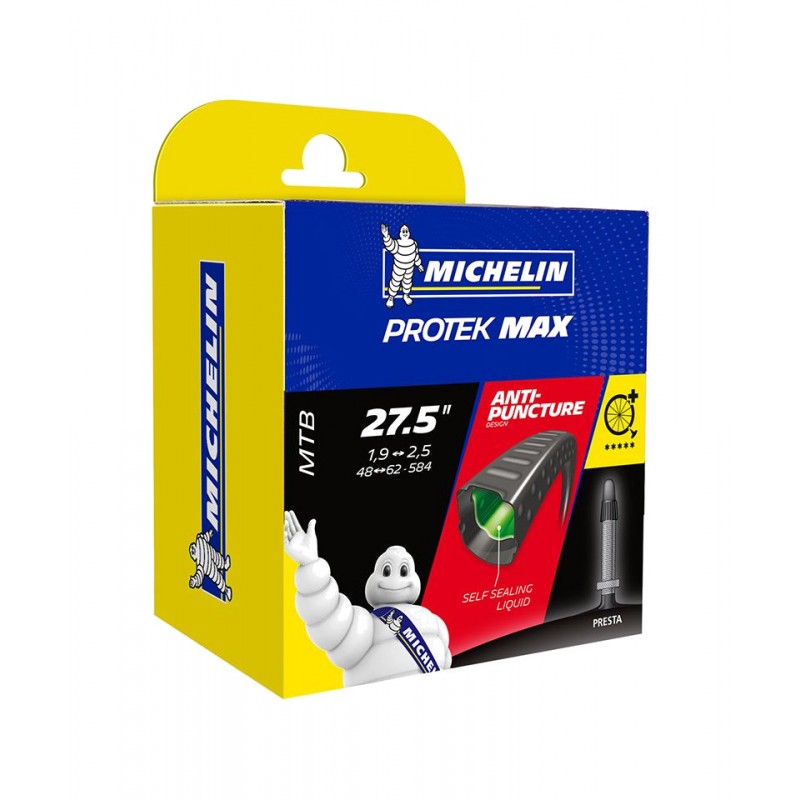 MICHELIN Cámara de aire para bicicleta B4 PROTEK MAX PRESTA 48 MM (47/61-584) 722210
