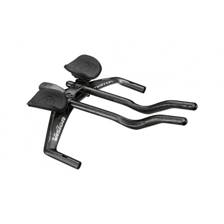 VISION Bicycle handlebar with extensions METRON TFA AERO 400 MM DI2 JS-BEND SNAKEBITE CARBON 722632