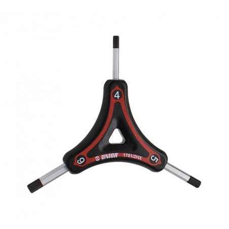 UNIOR Llave allen 3 puntas 1781/2HX-US 4X5X6 MM 724538