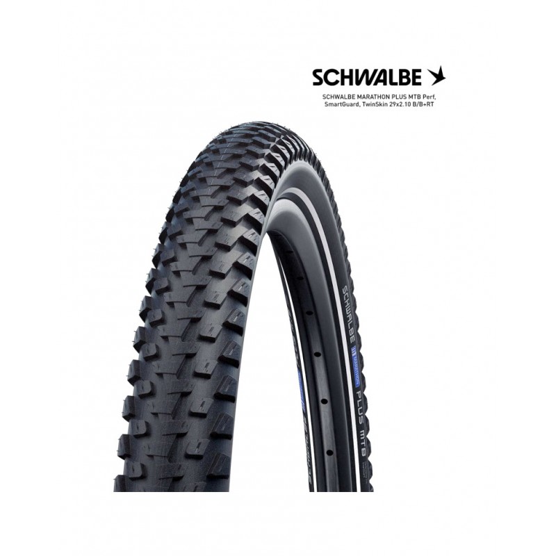 SCHWALBE Cubierta neumatico bicicleta MARATHON PLUS MTB PERF, SMARTGUARD, TWINSKIN 29X2.10 B/B+RT 4026495771825