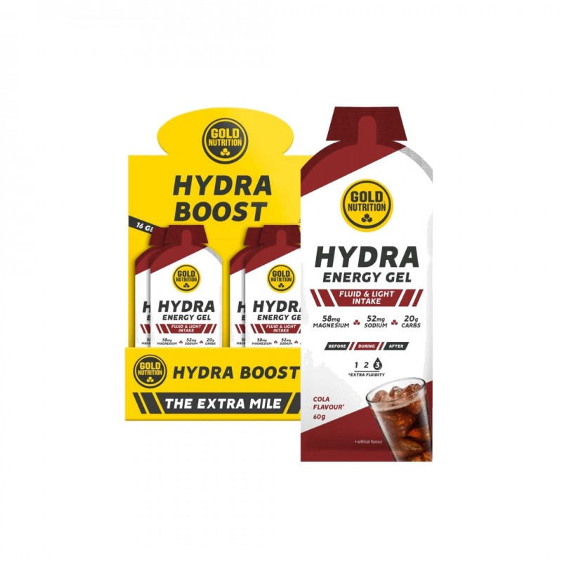 GOLD NUTRITION Energy gels for athletes HYDRA BOOST GEL 16U X 60 G 5601607076938