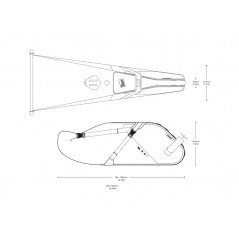 USWE Bolsa para sillin grande ROLL-TOP SADDLE BAG 9L - 380G 49.3 X 15.5 14.5CM 7340216600315