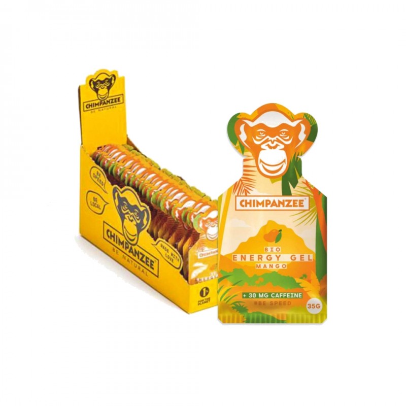 CHIMPANZEE Energy gels for athletes 35G X 25U 35GR VEGETARIAN / GF 30MG CAFFEIN 8594157875625