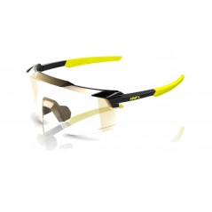 100% BICYCLE GLASSES FOR CYCLING SPORTS AEROCRAFT GLOSS METALLIC BLACK GOLD MIRROR PHOTOCHROMIC 196261017731