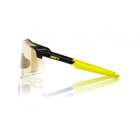 100% BICYCLE GLASSES FOR CYCLING SPORTS AEROCRAFT GLOSS METALLIC BLACK GOLD MIRROR PHOTOCHROMIC 196261017731