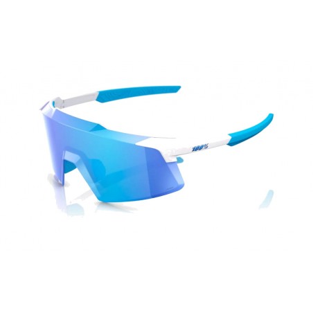 100% GAFAS BICICLETA CICLISMO DEPORTE AEROCRAFT MATTE WHITE HIPER BLUE MIRROR 196261017755