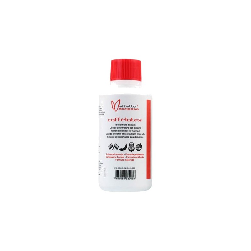 EFFETTO MARIPOSA Bicycle puncture sealing liquid CAFFÉLATEX 250ML 7640164680088