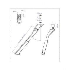 URSUS Pata caballete central para bicicleta MOOI - KICKSTAND 24", 26" Y 28" 8053677175870