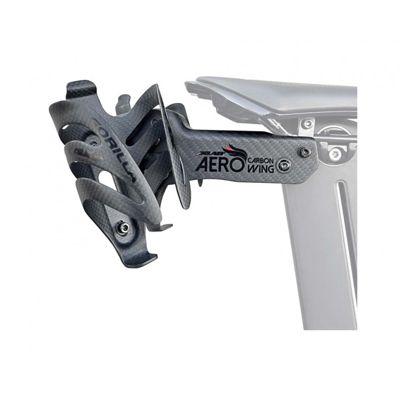 XLAB Soporte para bidones al sillin con dos portabidones AERO CARBON WING SYSTEM 817195013216