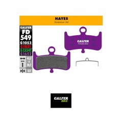 GALFER PASTILLAS DE FRENO E-BIKE HAYES DOMINION A4 - FD549G G1652 8400170164755