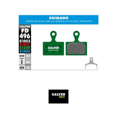 GALFER PASTILLAS DE FRENO SHIMANO XTR 2019 (2P) - FD496G PRO G1554 8400170223902