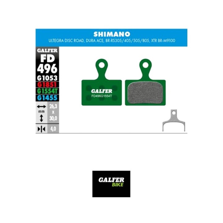 GALFER PASTILLAS DE FRENO SHIMANO XTR 2019 (2P) - FD496G PRO G1554 8400170223902