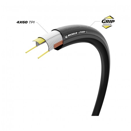 MICHELIN Cubierta neumatico para bicicleta LITHION4 700X32 PERFORMANCE LINE PLEGABLE 32-622 724940