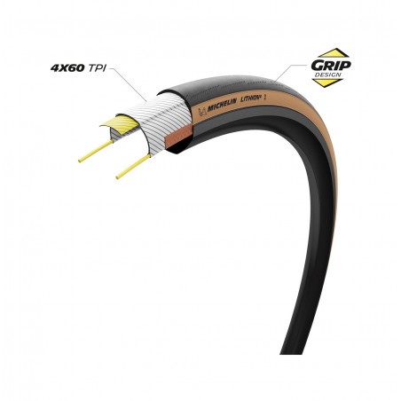 MICHELIN Cubierta neumatico para bicicleta LITHION4 700X32 PERFORMANCE LINE PLEGABLE 32-622 724941