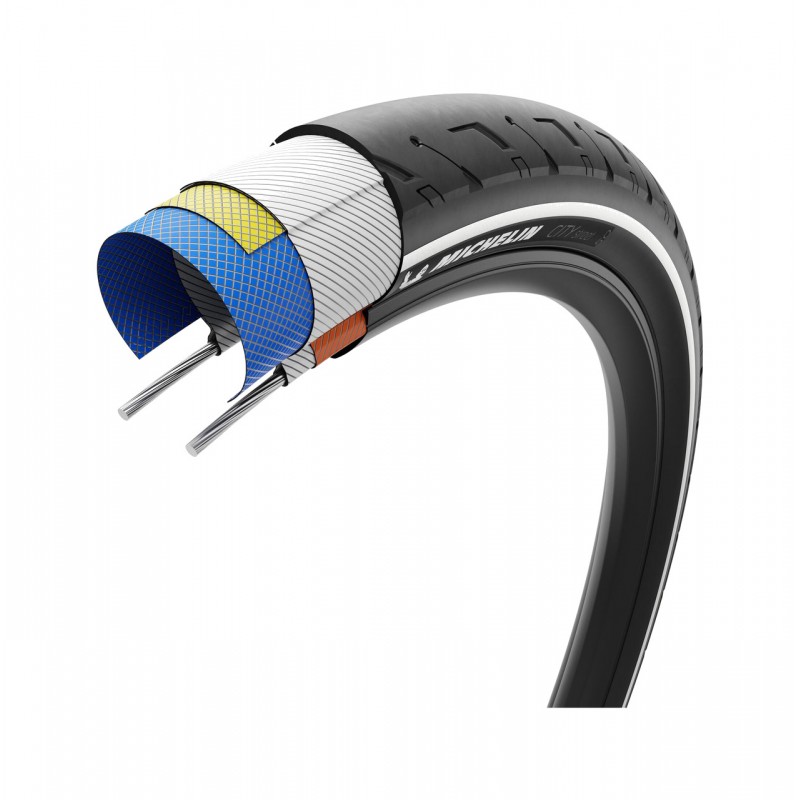 MICHELIN Cubierta neumatico para bicicleta CITY STREET 29X2.40 PERFORMANCE LINE RIGIDA 60-622 724969