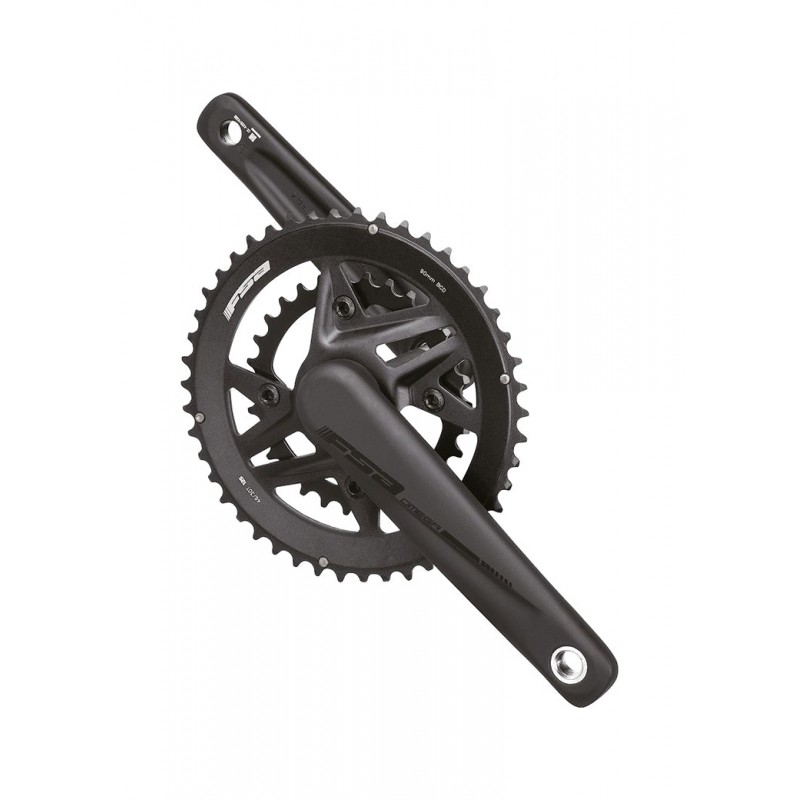 FSA Aluminum crankset and chainrings OMEGA MEGAEXO 19 MM DIRECT MOUNT 50X34D 170 SHIMANO 12V NEGRO 725091