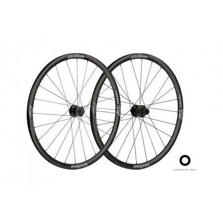 VISION WHEELSET TEAM30 AGX I23 DISCO CENTERLOCK CUBIERTA TUBELESS READY SHIMANO 11V B1 725571