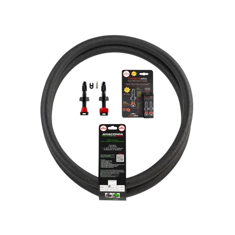BARBIERI Kit mousse anaconda 3.0 valvulas presta 29X2.10-2.70" CARBONARIA 35 MM S-M 725590