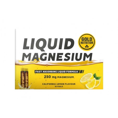 GOLD NUTRITION LIQUID MAGNESIUM TO PREVENT CRAMPS AND IMPROVE RECOVERY 25 ML 10 VIALS 5601607076822