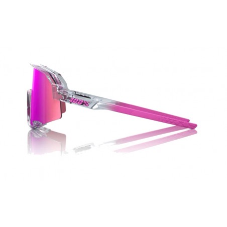 100% GAFAS BICICLETA CICLISMO DEPORTE SLENDALE POLISHED TRANSLUCENT GREY PURPLE MULTILAYER MIRROR 196261050097