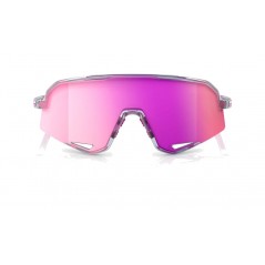 100% BICYCLE GLASSES FOR CYCLING SPORTS SLENDALE POLISHED TRANSLUCENT GREY PURPLE MULTILAYER MIRROR 196261050097