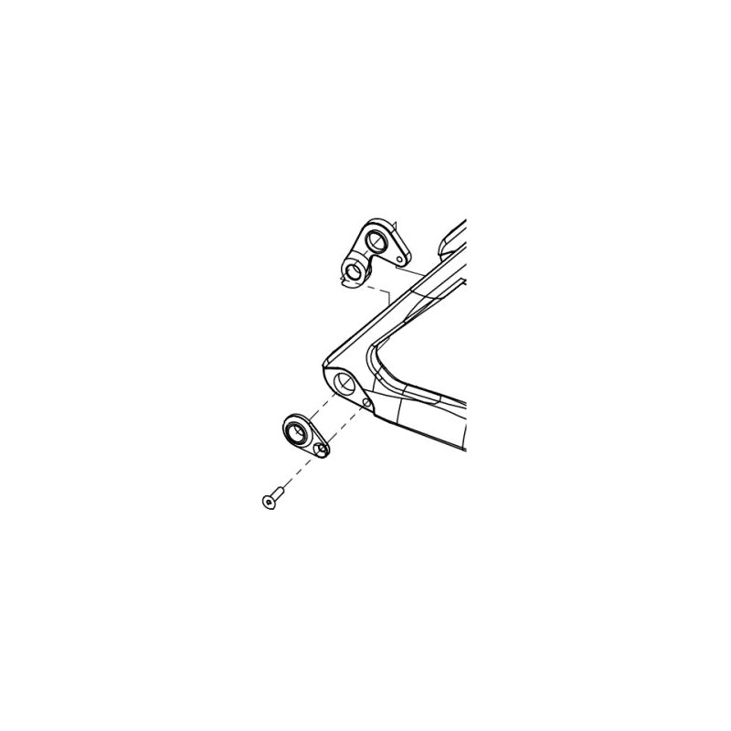 LOOK Derailleur hanger bracket for right-hand bicycle with disc 765 OPTIMUM 2 61018