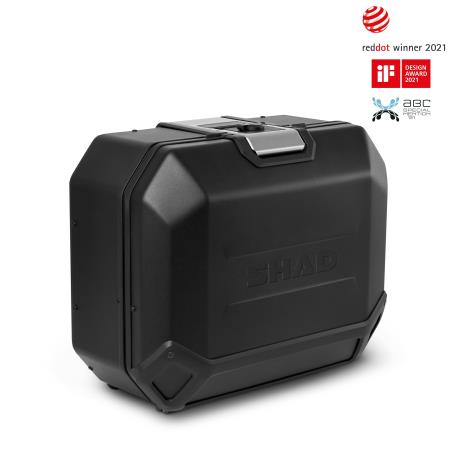 pravý bočný hliníkový kufor tr36r terra black edition