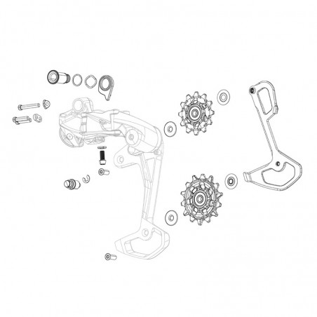 SRAM Jaula interior con tornillos para cambio trasero SX/NX EAGLE/GX EAGLE AXS 103650