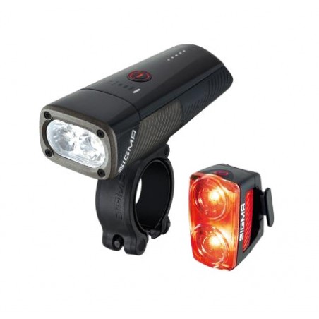 SIGMA Front and rear bicycle light set BUSTER 1600 RL150 63180