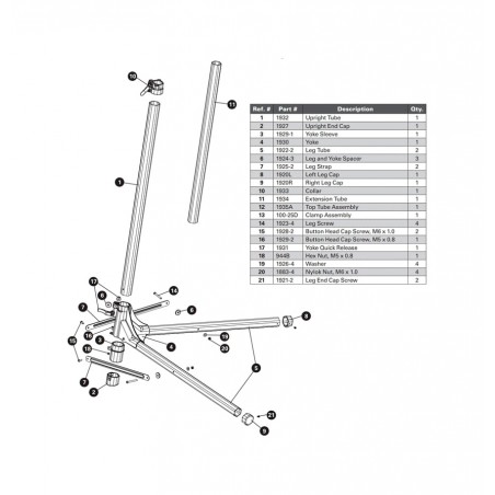 PARK TOOL Workshop stand clamping bracket PRS-25 1930