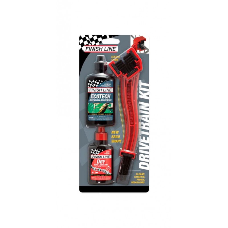 FINISH LINE Maintenance kit for chain and sprocket transmission cleaning G70000101