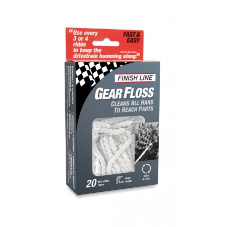 FINISH LINE Limpiador para casetes en hilo de tela 20U GF0200101