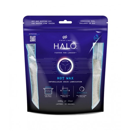 FINISH LINE Granular lubricant with cooking bag and immersion tool 600G HALO HOT WAX HB1040101