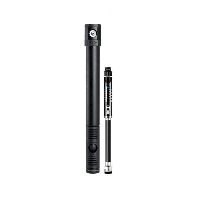 CRANKBROTHERS Hinchador de mano para bicicleta con manómetro KLIC HV 16115