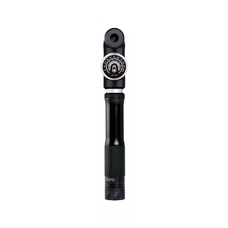 CRANKBROTHERS Bicycle hand pump with pressure gauge SMALL MANOMETRO MIDNIGHT EDITION 16257