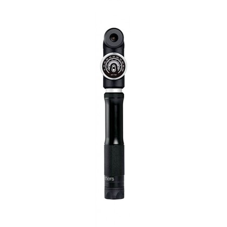 CRANKBROTHERS Bicycle hand pump with pressure gauge SMALL MANOMETRO MIDNIGHT EDITION 16257