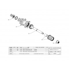 CRANKBROTHERS Back cover 135X12 LEVEL/COBALT/IODINE 3 NDS 135X12MM 13838
