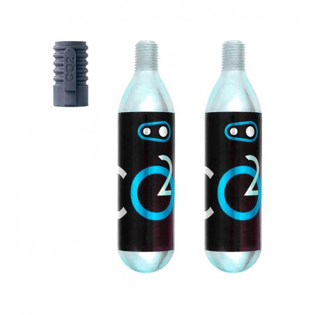 CRANKBROTHERS Pack de cartuchos más inflador 16GR X 2 UDS CO2 16230