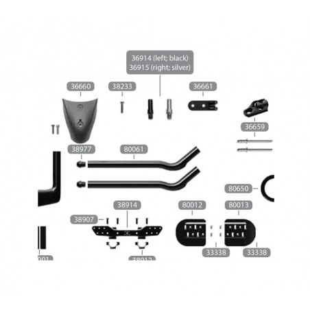 ARGON18 Replacement right armrest E-118/E-118N 80013
