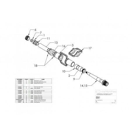 CRANKBROTHERS Replacement end nut for axle 10433