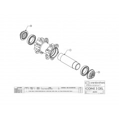 CRANKBROTHERS Front cover replacement IODINE (KIT) 20MM 14069