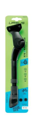 URSUS Pata caballete trasero para bicicleta KING MINI - REAR KICKSTAND 40MM FIXING PLATE 16", 20" Y 24" 8053677177386