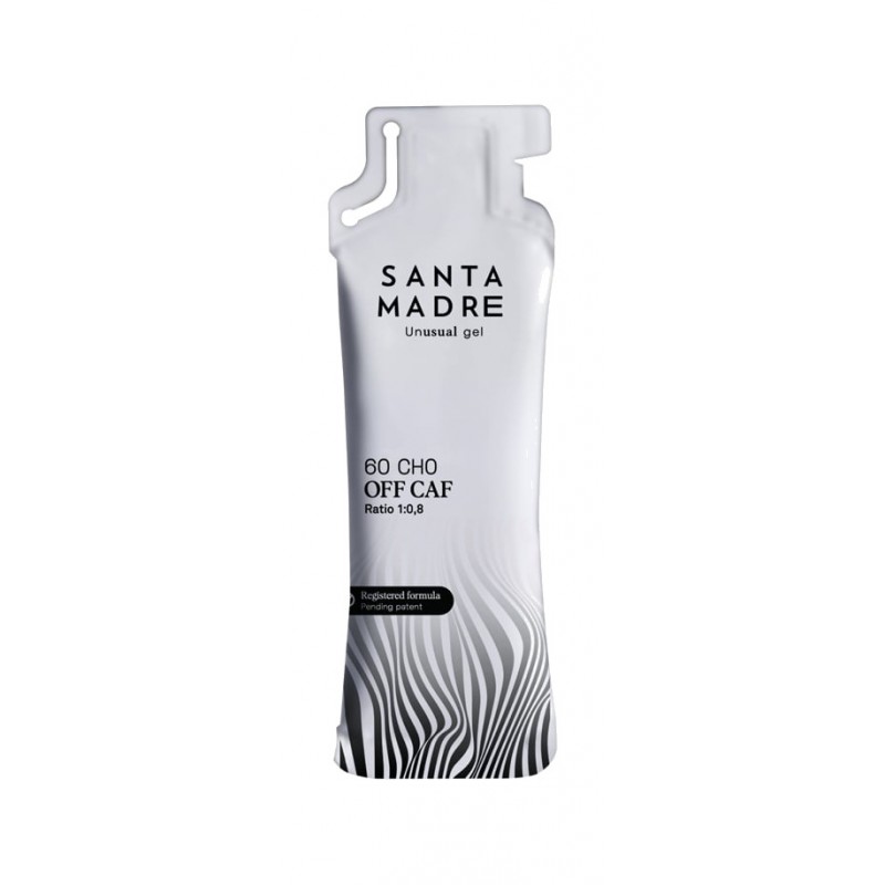 SANTA MADRE Gel de sabor neutro y limón sin cafeína con alto contenido carbohidratos 60CHO OFF CAF NEUTRO/LIMÓN 12 X 80 ML 203 8