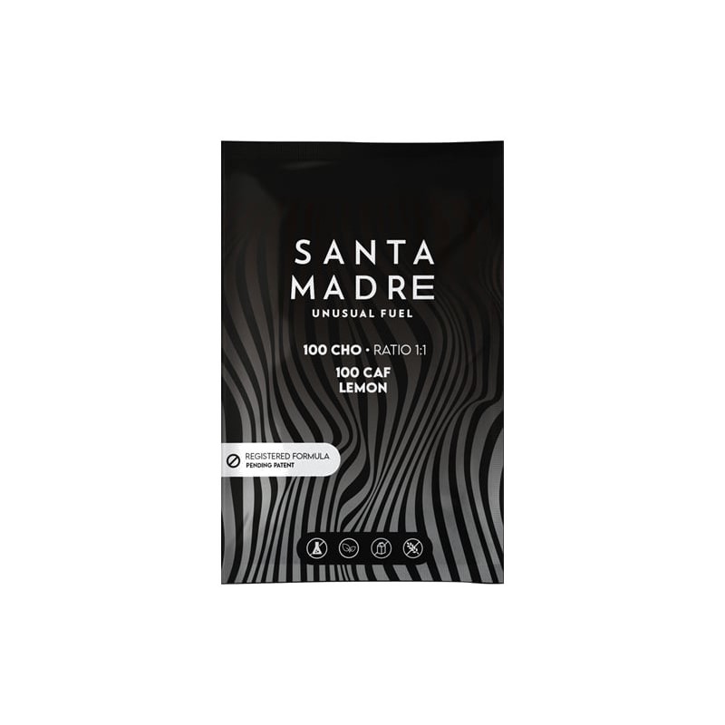 SANTA MADRE Monodosis de carbohidratos con cafeína sabor limón 100CHO 100 CAF 10 X 106G 720-03
