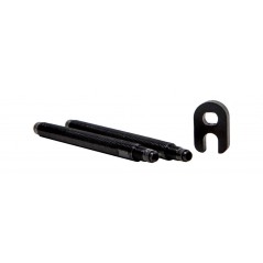 X-SAUCE Blister con dos prolongadores de presta aluminio negro sin rosca exterior 42MM X00109