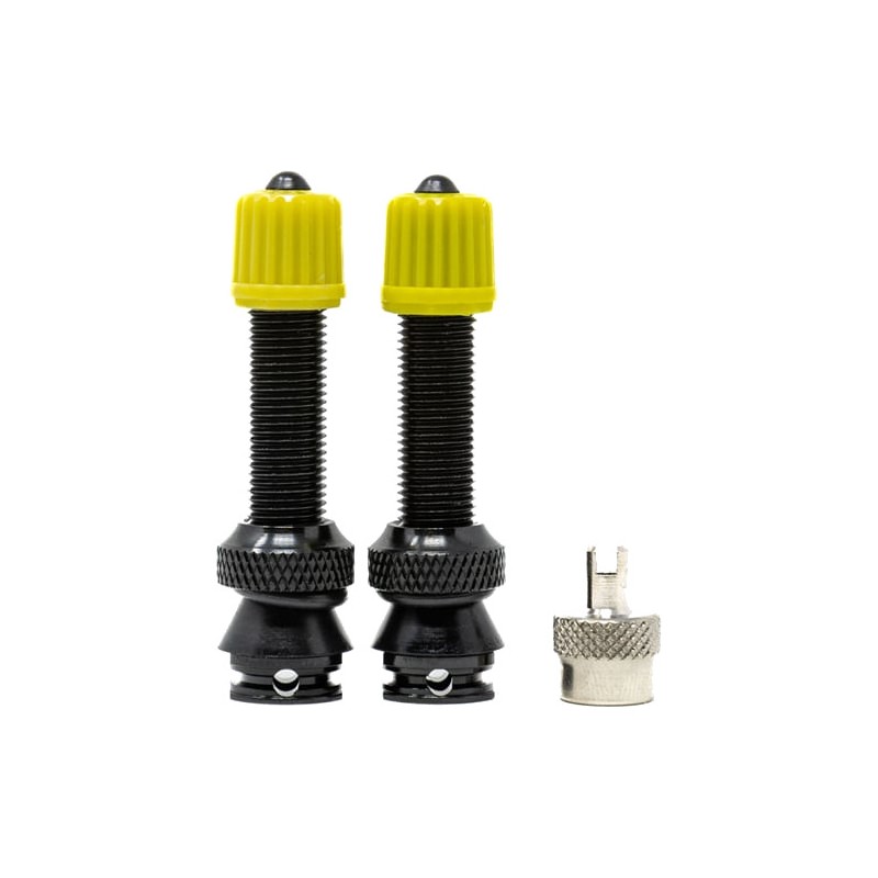 X-SAUCE Two aluminum Presta valves for tubeless compatible with mousse and Schrader 40MM X03196