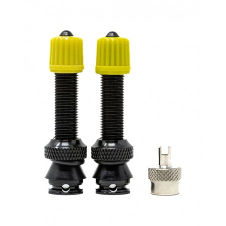 X-SAUCE Two aluminum Presta valves for tubeless compatible with mousse and Schrader 40MM X03196