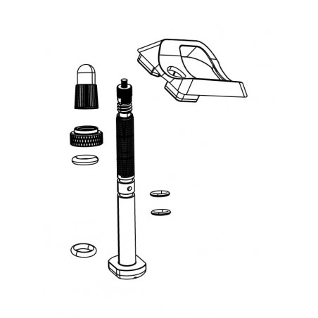 QUARQ Kit of 2 valves for pressure sensor TYREWIZ 303 FIRECREST DISC (CON LLAVE DE VALVULA) 11.3018.011.002
