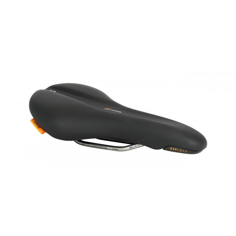 SELLE ROYAL Bicycle Seat EXPLORA ROYALGEL ATHLETIC UNISEX BLACK SOFT TOUCH 155MM 54D1UR0A05X38